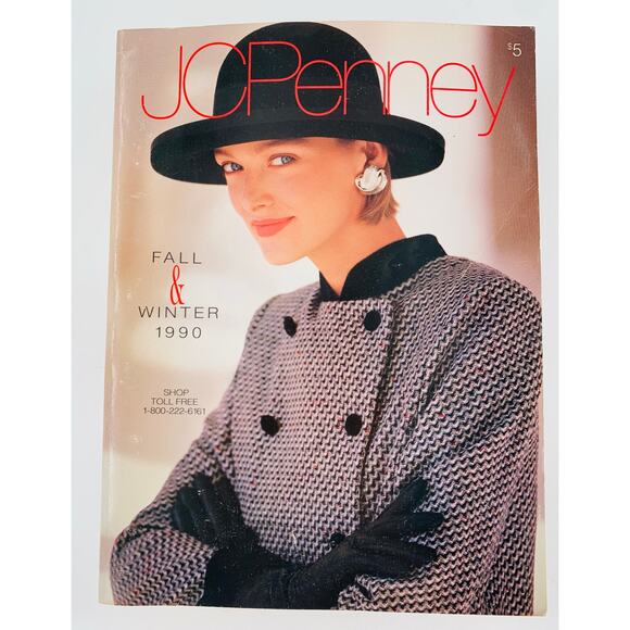 JC Penny Catalog 1990 JCPenny Fall & Winter Fashion Large Clothing Retro Decor - Picture 1 of 8